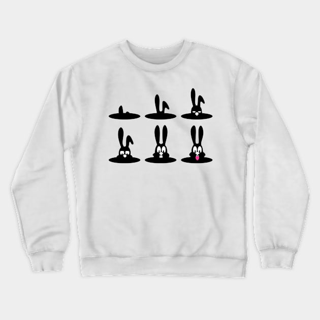 Rabbit funny Crewneck Sweatshirt by Tollivertees